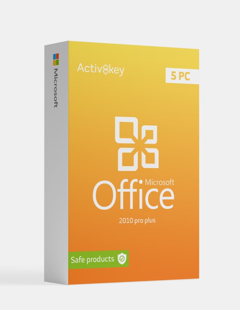 Microsoft office 2010 pro plus key 5 Devices